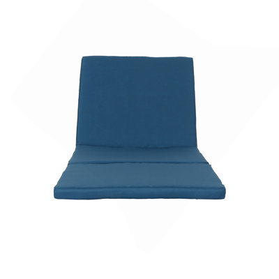 Coussin de remplacement pour chaise longue, bleu