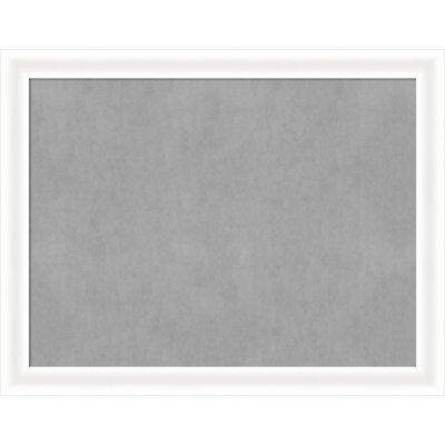 Oliver White Narrow Framed Magnetic Board - Magnet Board, Organization Board