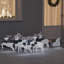 vidaXL LED Reindeers Fabric-208832807
