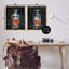 «Abstract Whiskey Decanters», ensemble de 2 toiles flottantes encadrées par Ethan Harper-272132101-272132099