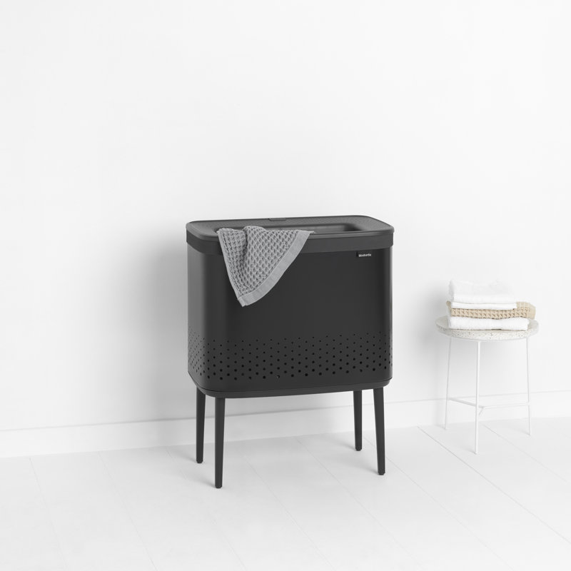 Panier à linge Brabantia Bo, 16 gallons, Noir mat