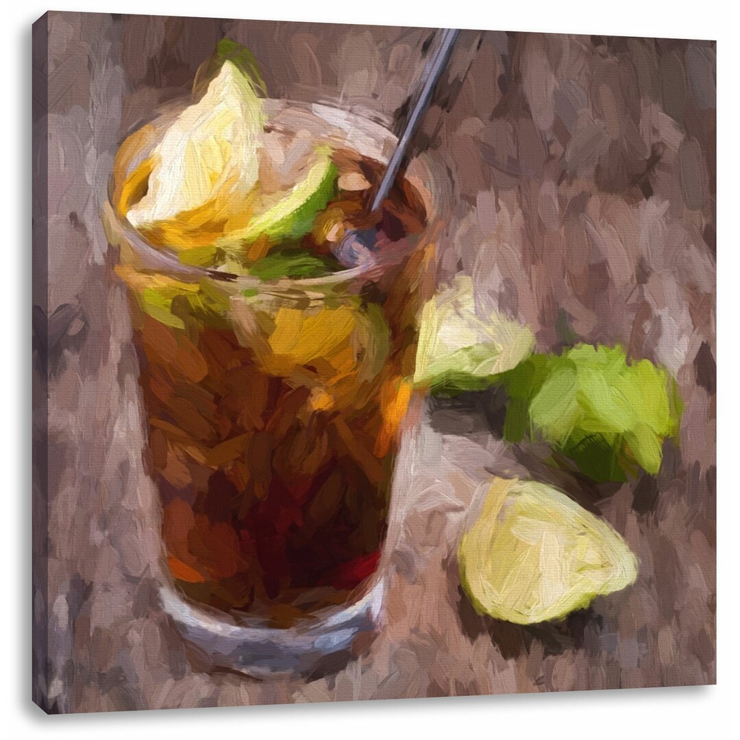 Leinwandbild Cuba Libre mit vielen Limetten