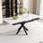 Extendable Dining Table Black With Grey Desktop-370463819