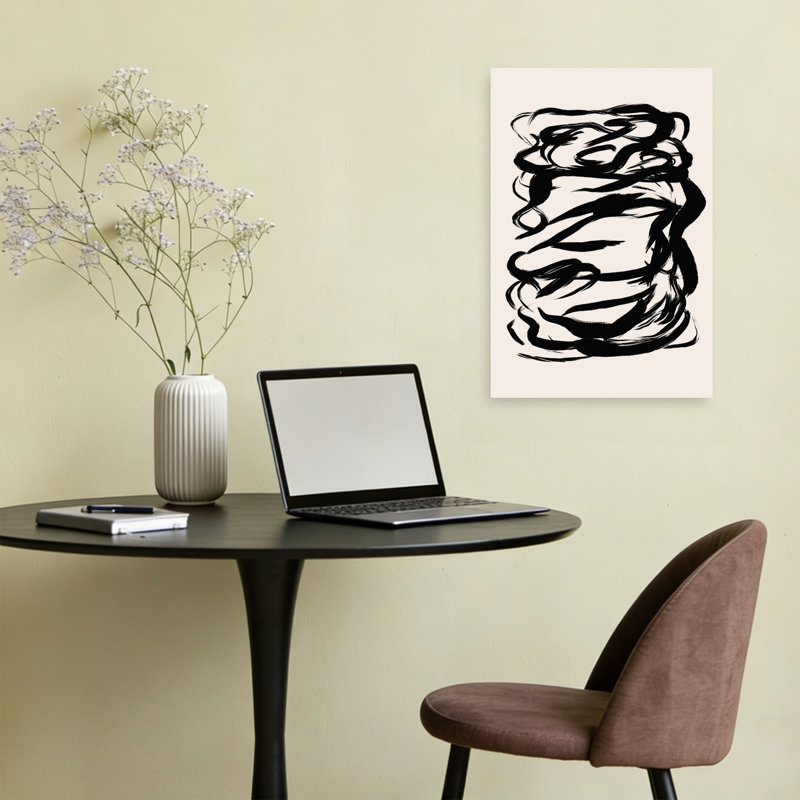 Whirlwind Echoes Abstract Bold Contemporary Wall Art Print, 60.96cm H x 40.64cm W