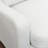 90" Greyish White Down Feather Linen Upholstered Deep Sofa with Reversible Cushions