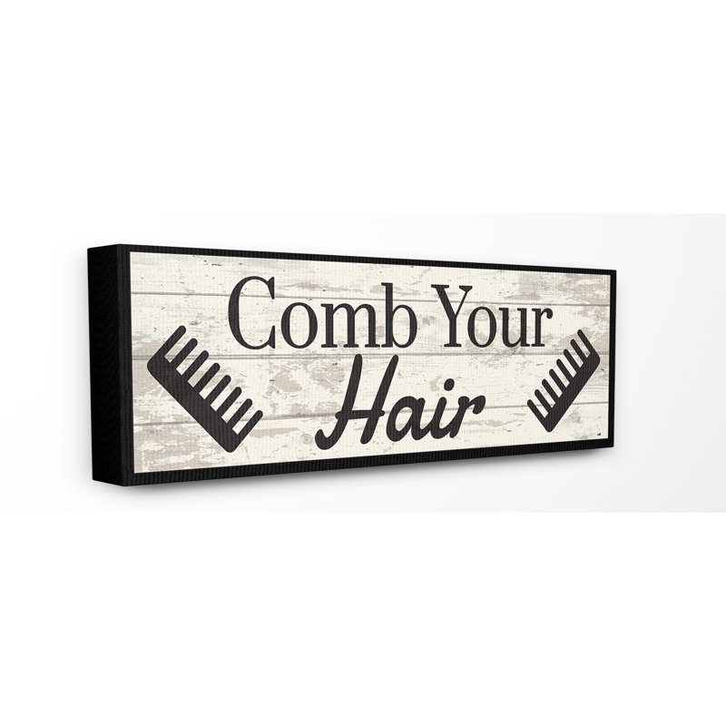 Dépeignez votre en planches à cheveux, H 10 po x l 24 po x P 0,5 po, Toile