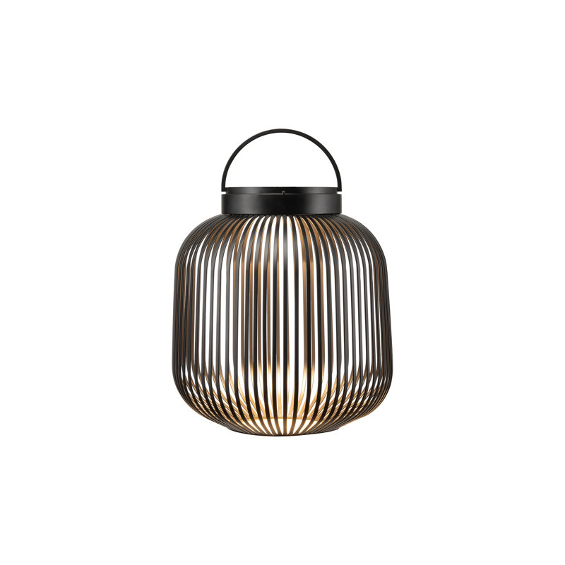 LITO Mobile Rechargeable LED Lantern - Large, 11.81" H x 10.63" W x 10.63" D, Black