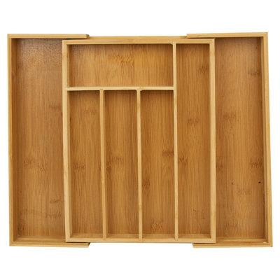 Bamboo Rectangle Cutlery Tray