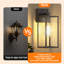 Luminaires d'extérieur 13 po Dusk To Dawn, lanterne murale imperméable, lumières extérieures antirouille pour la maison, la porte, le garage