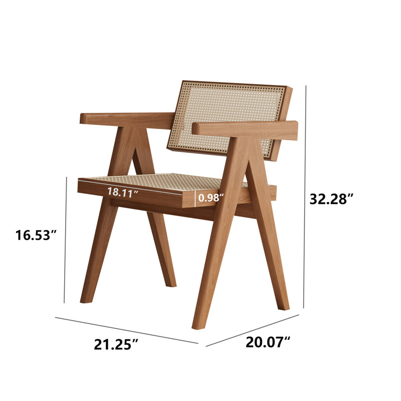 Chaise en bois massif deux pièces