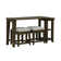  Gertraute 3 Piece Console Table Set w/ 2 Upholstered Stools