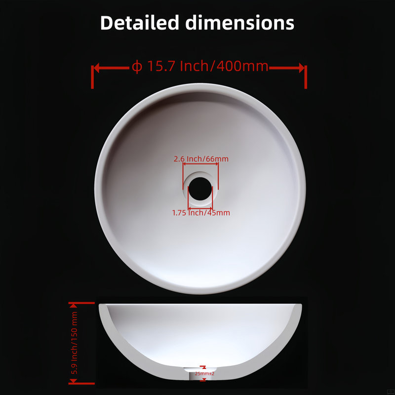 Natural Marble Bathroom Vessel Sink