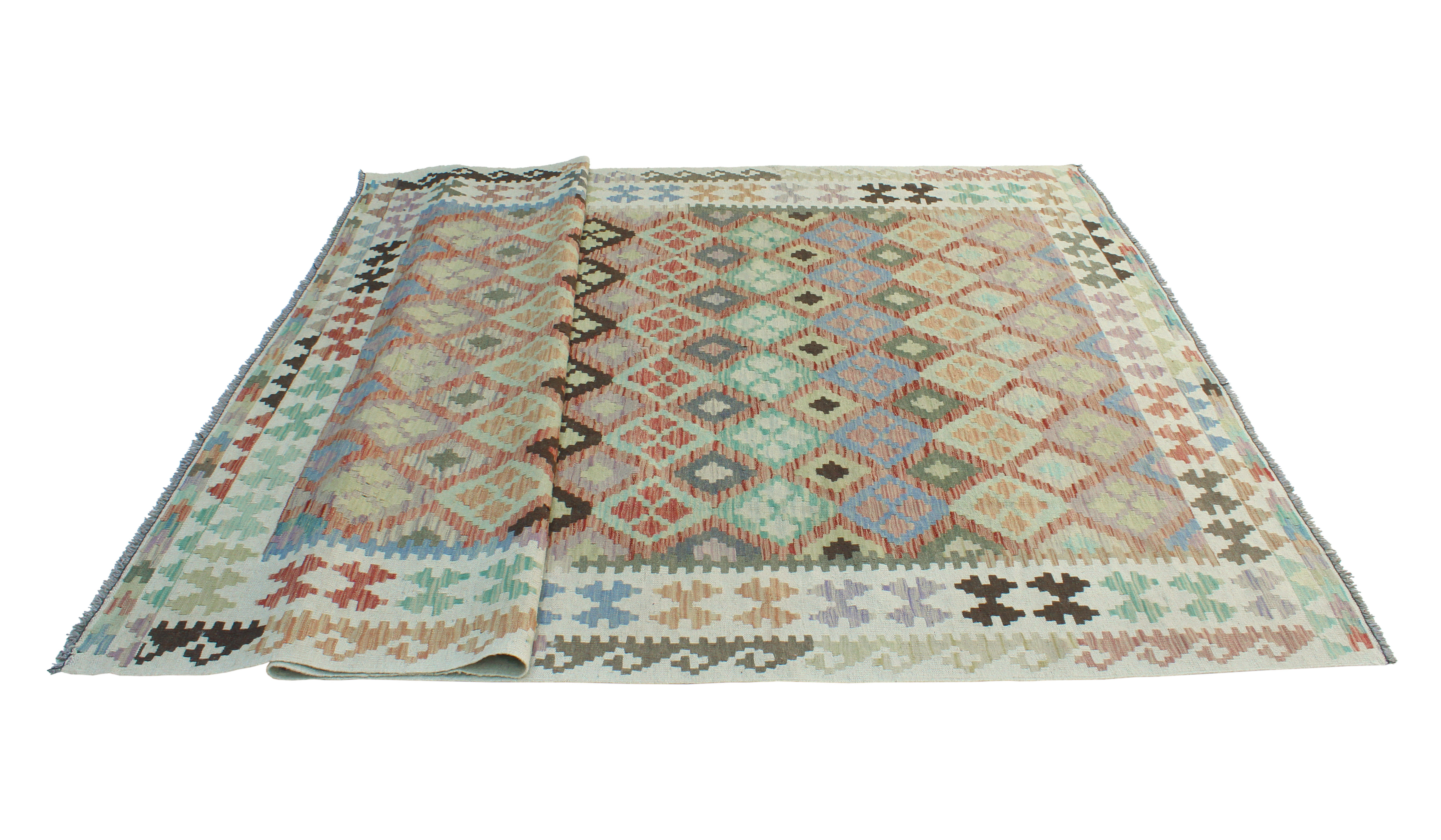 Isabelline Sun Faded Flatweave Meruert Rust Rug | Wayfair