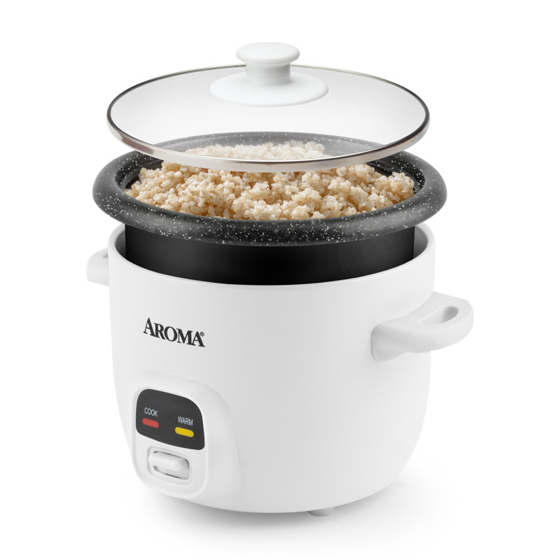 Aroma 6 tasses (cuit) / 1,5 pte Cuiseur à riz et à grains en granite aggloméré (Arc-863Ng)