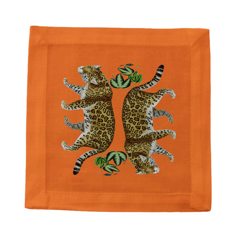 Jewel Square Napkins, Orange