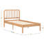 Base de lit plateforme en bois Aurey avec tête de lit à lattes et sommier à lattes de bois-237970762-237970763