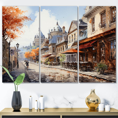 Quebec City French Beauty II Cities & Countries Wall Decor on Metal