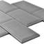 Carreau de mosaïque murale en métal 3 po x 6 po-41663654