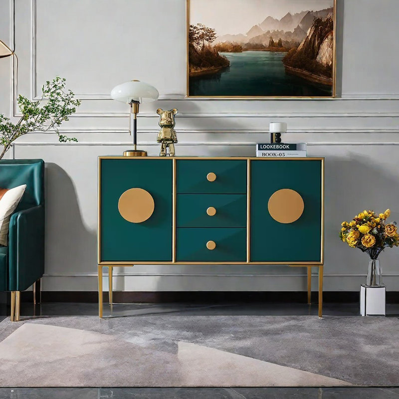 Stylish Adjustable Storage Sideboard, Green