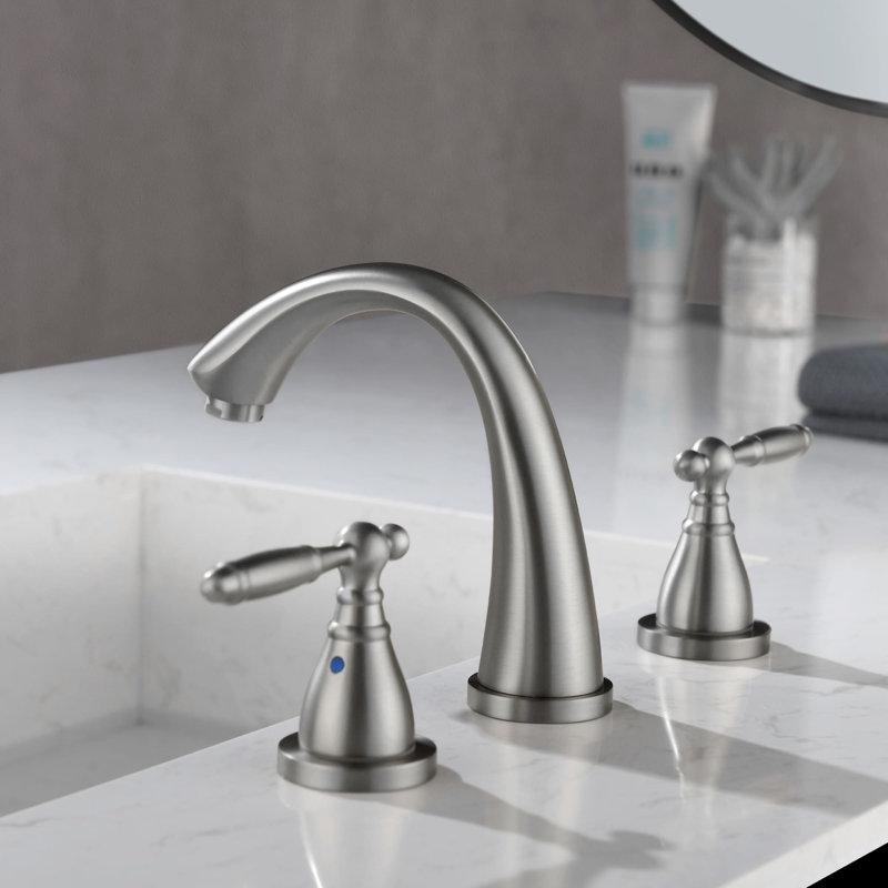 2-handle Bathroom Faucet, Brushed Nickel