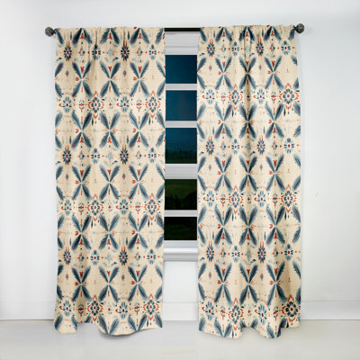 Panneaux de rideaux géométriques Nomadic Harmony Boho
