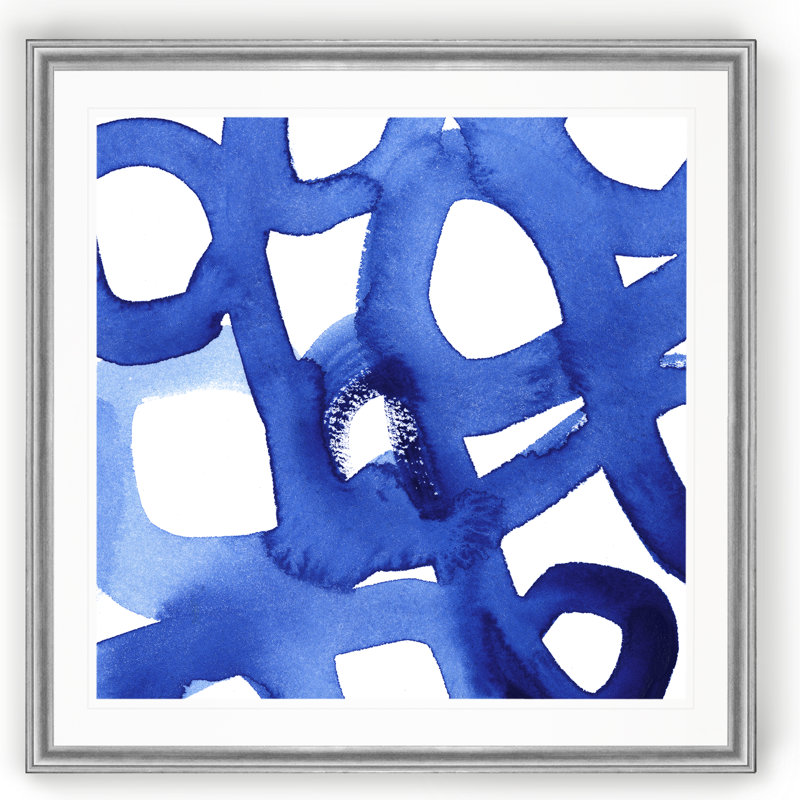 Windsor Ravel II, peinture sur toile, H 17,5 po x l 17,5 po x P 1,5 po, Cadre argenté