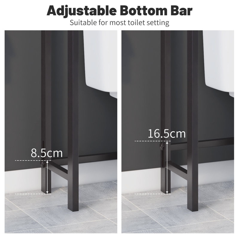 Metal Freestanding Over The Toilet Storage