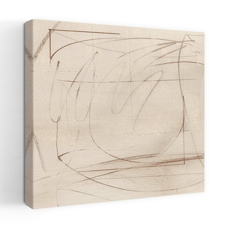 Art contemporain abstrait géométrique contemporain, H 32 po x l 32 po