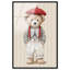 «Little Parisian Teddy Bear», reproduction sur toile encadrée par Art Remedy, cadre blond, 16 x 24-93264844-93264855