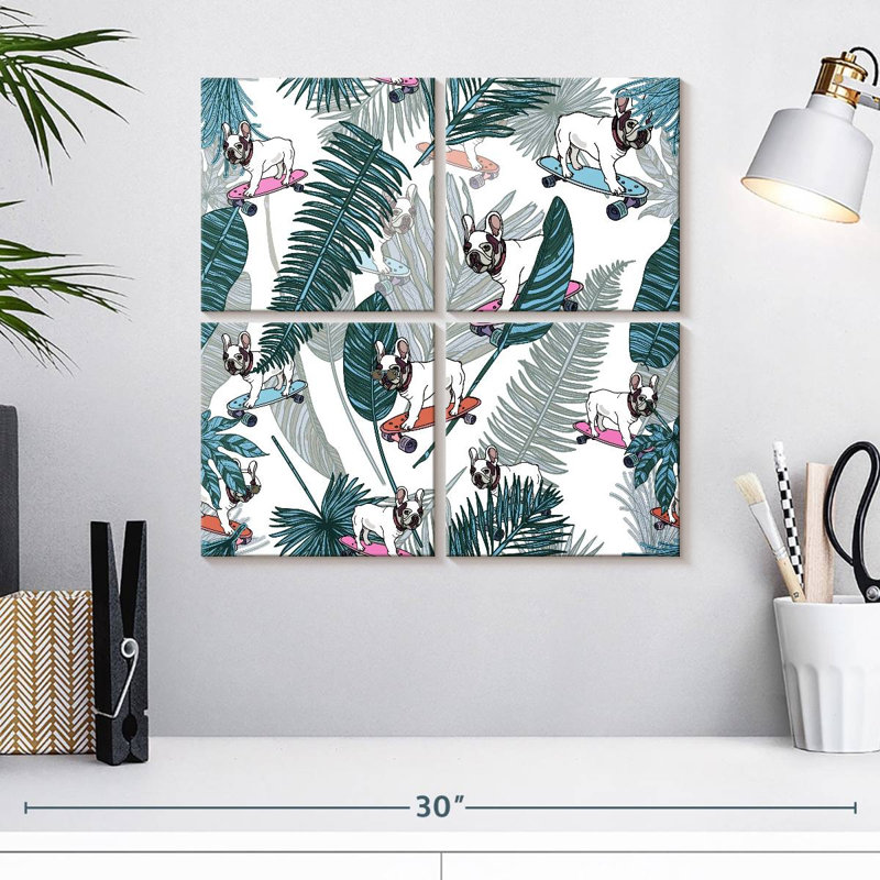 Bouledogue français tropical Kerner, H 18 po x l 18 po