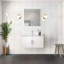 36 po X P 22 po D Meuble-lavabo de salle de bain 2 portes avec comptoir en quartz blanc-162059221-162059220