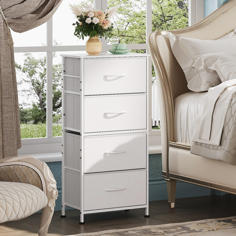 Dearbhaile 38.7" H - Dresser For Bedroom With 4 Drawers, Chest Of Drawers For Bedroom and Living room, White