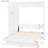 Bed With Shelves, Wardrobe, And Beaming Led Lights - Space Saving For Home Office, Guest Room, Gym White Full Size Wall Ideal Saver Office & Room Finish-420589999-420589998