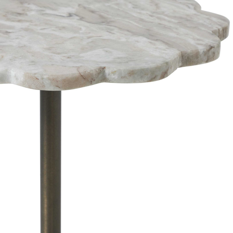 Table à boissons en marbre Uttermost Lana