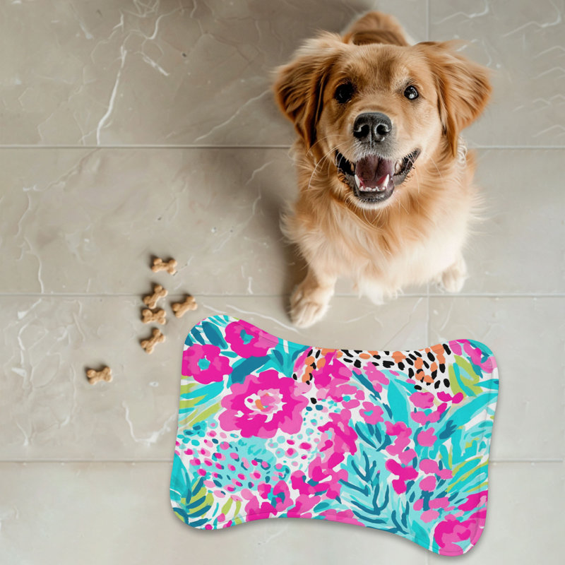 Trendy Leopard Designs - Tapis d'alimentation en os 1 pièce