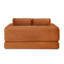 Canapé-lit convertible 2 en 1 pliant, canapé-lit en velours côtelé moderne avec 2 * coussins, causeuse futon rembourrée et désossée avec lit escamotable, canapé modulaire pliant pour le salon orange-381683092