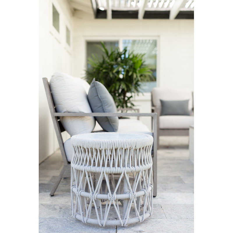 Dana Round Outdoor Side Table , 20.28'' in. W 20.30'' in. D