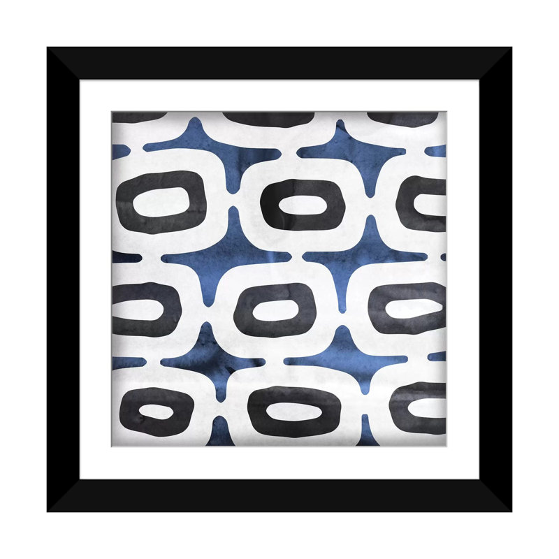 «Loft II», impression sur toile, Papier d'art encadré noir, Blanc, H 16 po x l 16 po x P 1 po