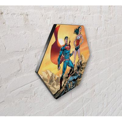 Justice League (Justice League) Knexagon Wood Print