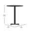 Plateau de table rond en stratifié Carrus-31302221-31302219