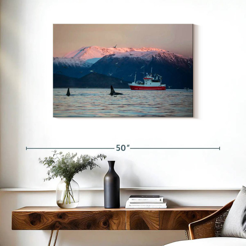 Mehar fjords et orques, H 24 po x l 36 po