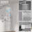 12" Rain Shower With Handheld And 6 Body Jets, Pressure Balance-119703697