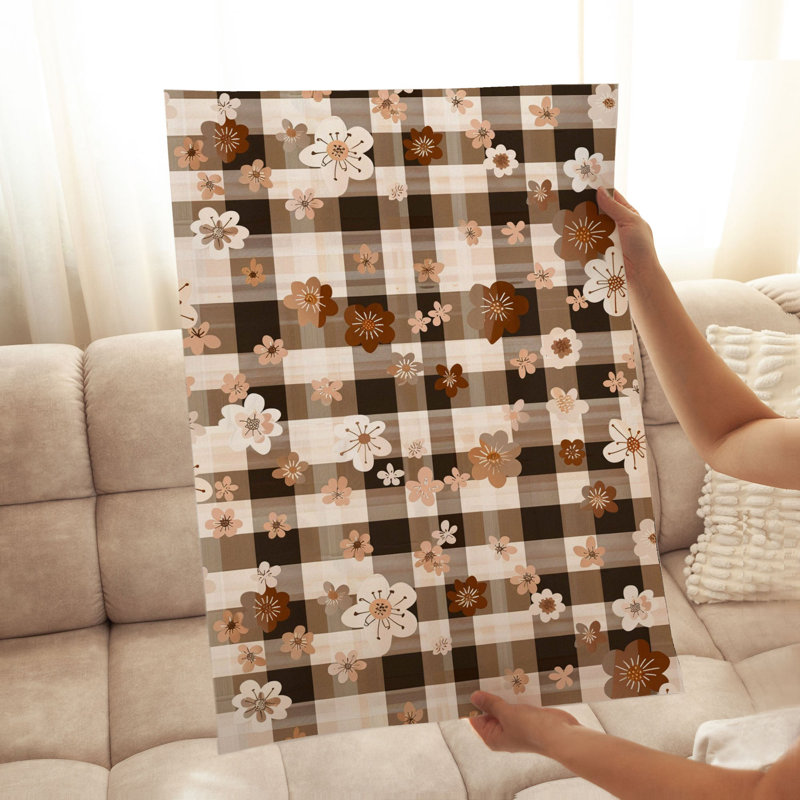 Motif floral d'automne sans cadre III, H 10 po x l 8 po