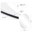 Miroir de salle de bain ovale biseauté sans cadre/meuble-lavabo Kaylie