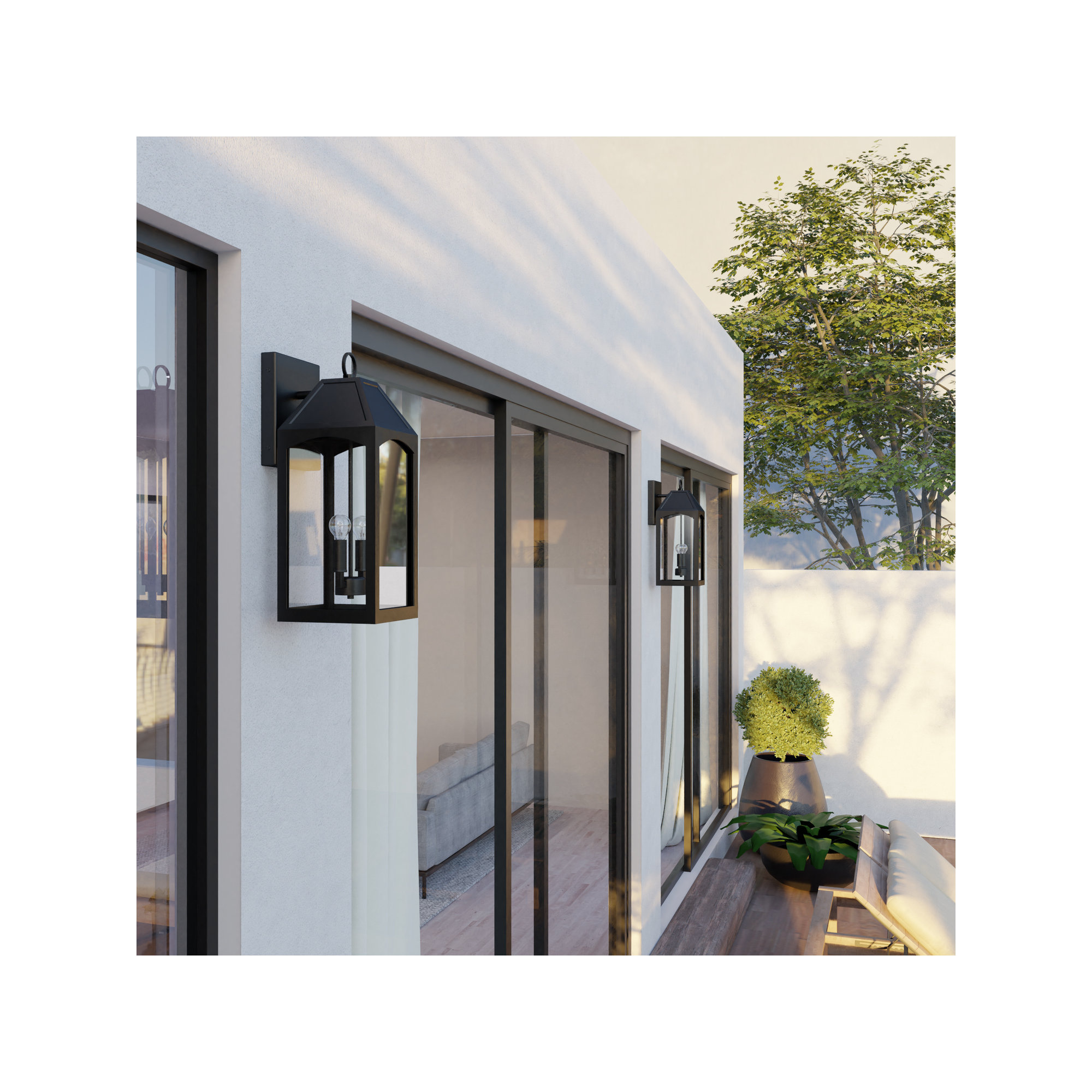 Adamsville 2 Light Outdoor Wall Light