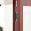 Vitrine à tablette réglable, cerise, lumières, armoire à dossier en miroir avec dossier, unité