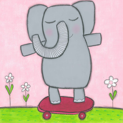 Super Animal - Elephant by Tatijana Lawrence - Wrapped Canvas Painting