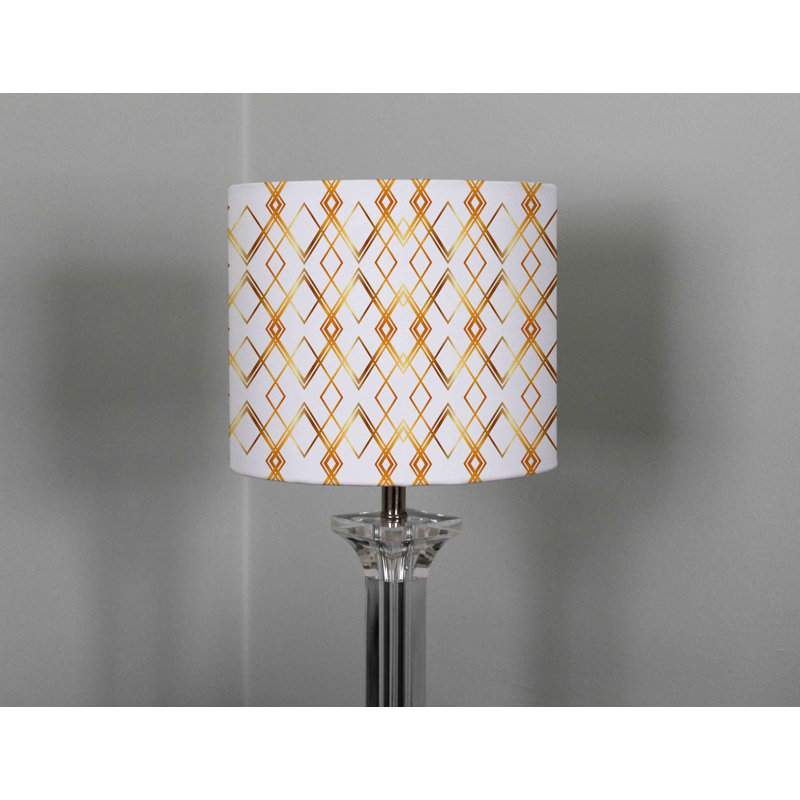 Cotton Drum Pendant Shade ( Uno ), 22cm H x 25cm W x 25cm D