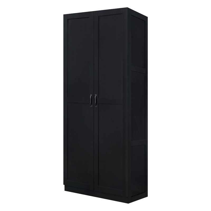 Armoire de rangement moderne en noir