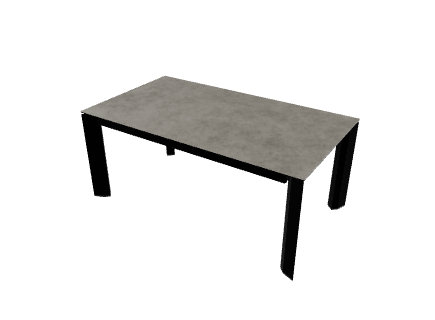 Delta Extendable Tables, Salt White, Matt Black